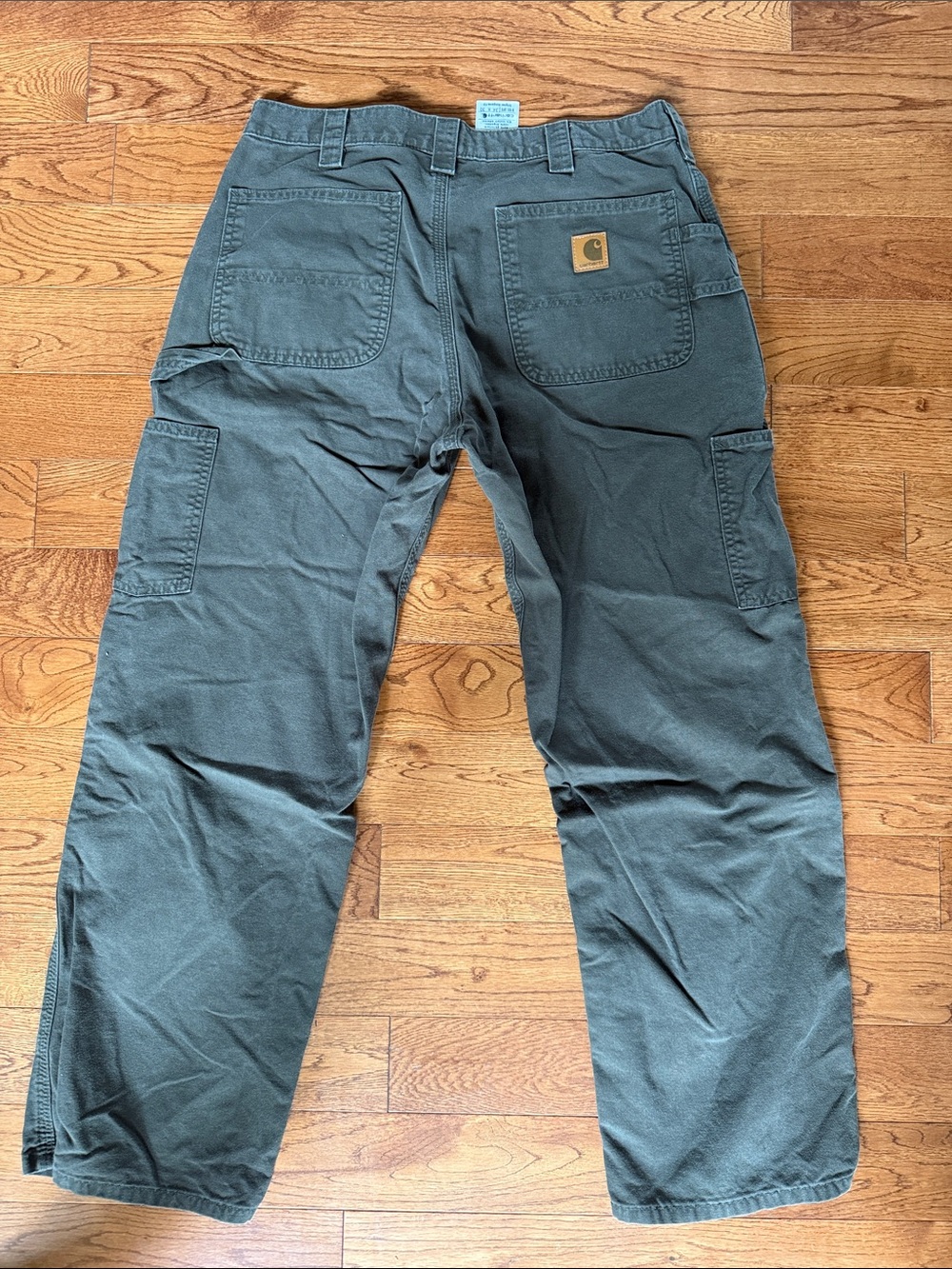 Carhartt Men's Dark Olive Cargo Work Pants
